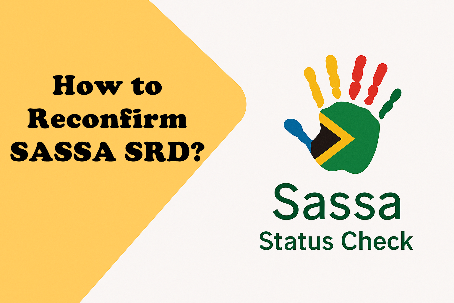 How to Reconfirm SASSA SRD